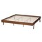 Baxton Studio Sarita MidCentury Modern Ash Walnut Finished Wood King Size Bed Frame 223-12886-ZORO - alternate 7